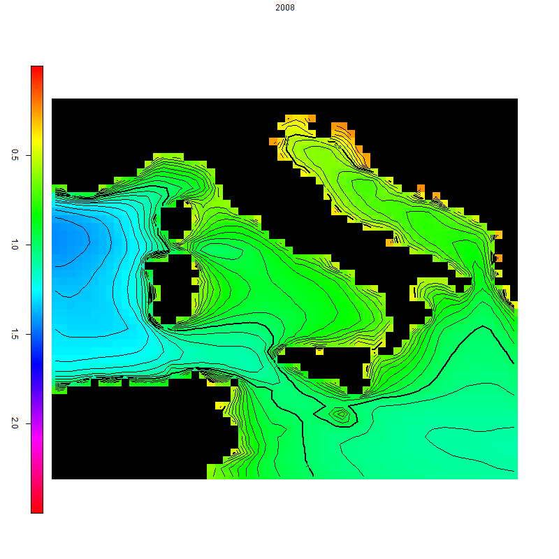 Fig.3 Media annuale dell altezza d onda significativa anno 2007