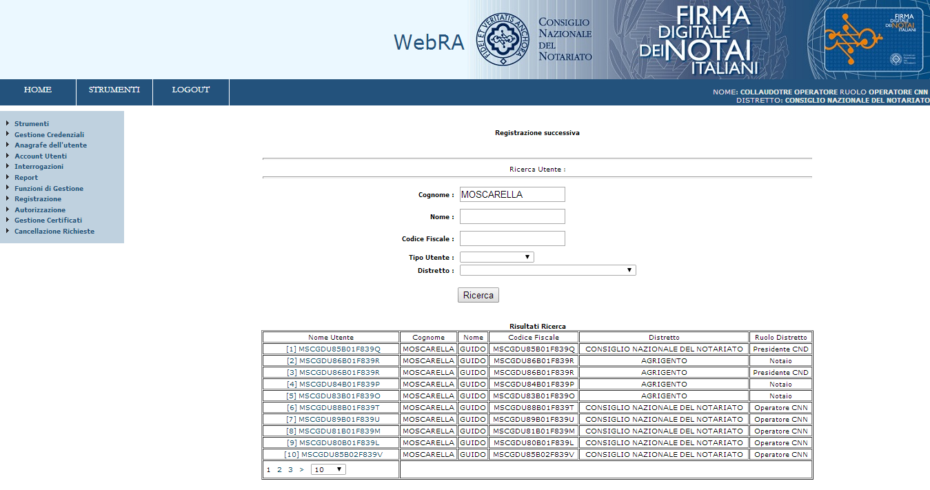 Figura 81 - Pagina Registrazioni successive 2.