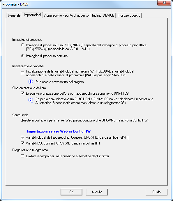 4.6 Variable Provider Figura 4-80 Impostazione SCOUT