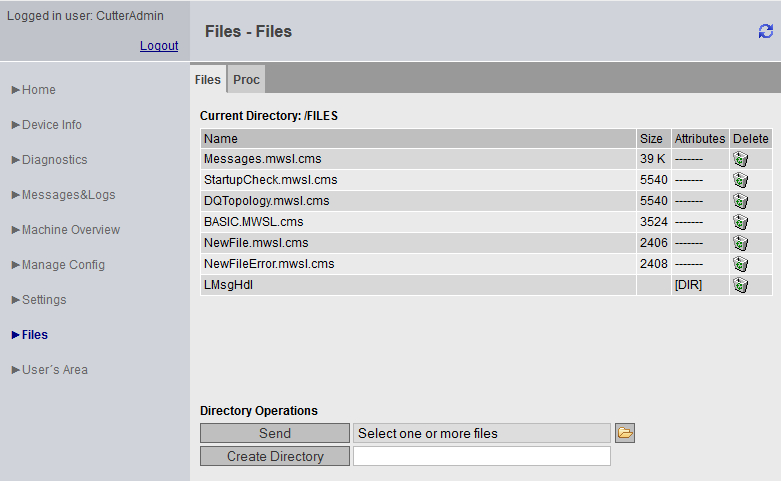 4.3 Pagine standard User Pages La casella di controllo Enable user menu editor consente di attivare il collegamento dell'editor di menu nelle pagine definite dall'utente.