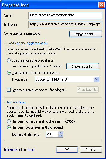 G. Pettarin ECDL Modulo 7: Internet 45 Visualizzare i feed sottoscritti I feed sottoscritti sono presenti nella scheda Feed del riquadro Preferiti.