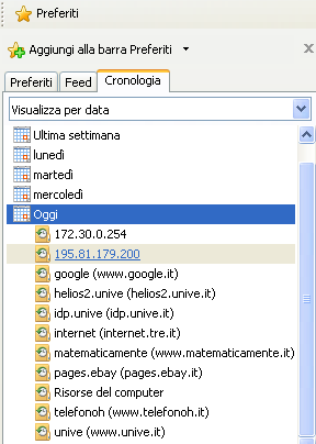 G. Pettarin ECDL Modulo 7: Internet 46 La cronologia Nel secondo capitolo abbiamo illustrato la barra della Cronologia (menu Visualizza/Barre di Explorer/Cronologia).