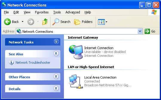 4 Ulteriori funzionalità di Thomson Gateway 4.1.2 Gestione della connessione Internet con UPnP Windows Vista Se sul computer è installato Windows Vista: 1 Nel menu Start di Windows, fare clic su Rete.