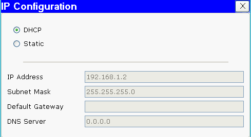 opportuno prevedere che tali dispositivi abbiano interfacce di rete che possano venire settate con IP dinamico.