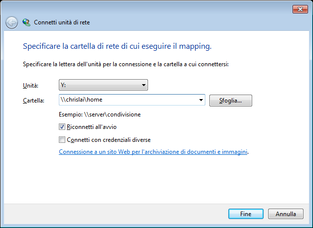 Metodo 3: Utilizzare Windows Explorer. 1 Aprire una finestra di Windows Explorer e selezionare Strumenti > Connetti unità di rete per visualizzare la finestra Connetti Unità di Rete.