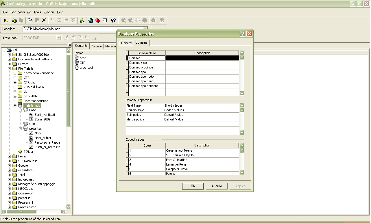 geodatabase non può superare le dimensioni di 2 Gb.