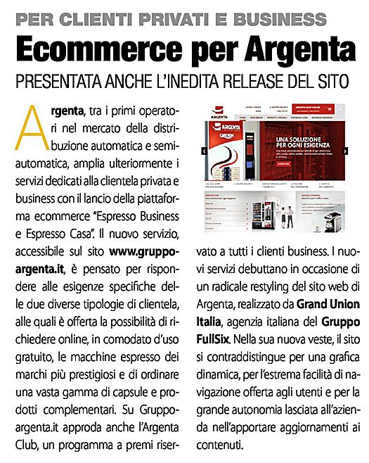 ulteriormente i servizi dedicati alla clientela privata e business con il lancio della piattaforma ecommerce " Espresso Business e Espresso Casa ". Il nuovo servizio, accessibile sul sito www.