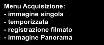 temporizzata - registrazione filmato - immagine Panorama Menu su immagine