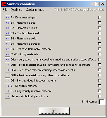 ChemGes Update 1/2015 / pagina 47 Bottone NFPA (USA): Questo punto serve ad utilizzare le classificazioni NFPA come criterio di selezione per l adozione automatica di una frase.