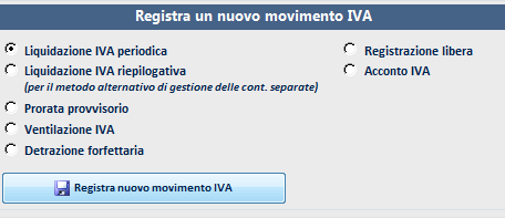 PARTICOLARITA': la liquidazione andrà registrata nel registro riepilogativo (identificato dal n 888), anziché nel registro IVA vendite n 2 proposto di default.