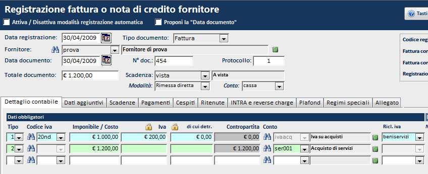 LA GESTIONE DELLA DETRAZIONE BASE DA BASE (AGENZIE DI VIAGGIO) CAPITOLO I REGISTRAZIONI CONTABILI DI ESERCIZIO 1) LA REGISTRAZIONE DELLE FATTURE DI ACQUISTO Come noto, per l agenzia di viaggio l IVA