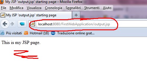 jsp essendo una NUOVA richiesta (come se fosse fatta da browser) va specificata a partire dalla ROOT.