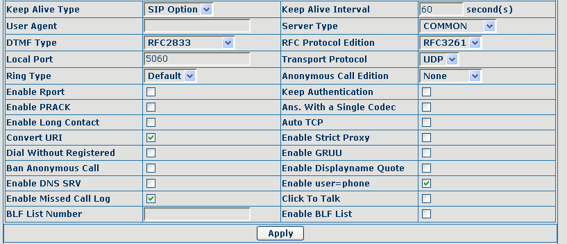 Linea IAX Il telefono permette anche la registrazione di una linea IP utilizzando il protocollo IAX2.