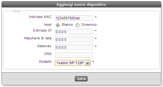 snomxxx.html (dove xxx è il modello del telefono, es. 300, 320, 370), e successivamente un file dal nome snomxxx-1234567890ab.htm. Terminato lo scaricamento del file con successo, il telefono applica la nuova configurazione così ricevuta e si riavvia, divenendo quindi pronto all utilizzo.