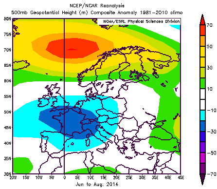 Provincia Autonoma di Trento METEOTRENTINO REPORT ANALISI CLIMATICA DELL ESTATE 2014 L estate 2014 (trimestre giugno-luglio-agosto 2014) verrà ricordata come particolarmente anomala sia nella nostra