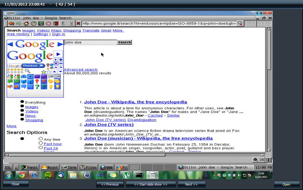 CAPITOLO 4. INTERCETTAZIONE DELLE VM 40 Figura 4.12: The Best Keylogger - Screenshots tutto schermo 4.3.