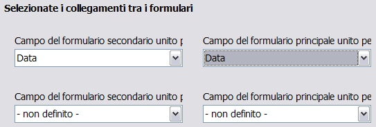 Questo passo è esattamente uguale al passo 1. La sola differenza è che non tutti i campi verranno usati per il formulario secondario. 1) 2) 3) 4) Selezionate Carburante in Tabelle o ricerche.