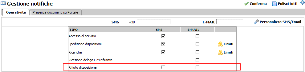 12.3. Stato delle disposizioni Le disposizioni, se la Banca utilizza il funzionamento on-line possono assumere i seguenti stati: I Inserita, C - In elaborazione, A Inoltrata, S Scartata, B - Non