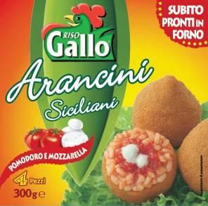 ARANCINI SICILIANI 2004 Una nuova sfida: Riso Gallo entra nel mercato dei surgelati lanciando Arancini Siciliani, un prodotto ad elevato livello di servizio che si rivolge ad un