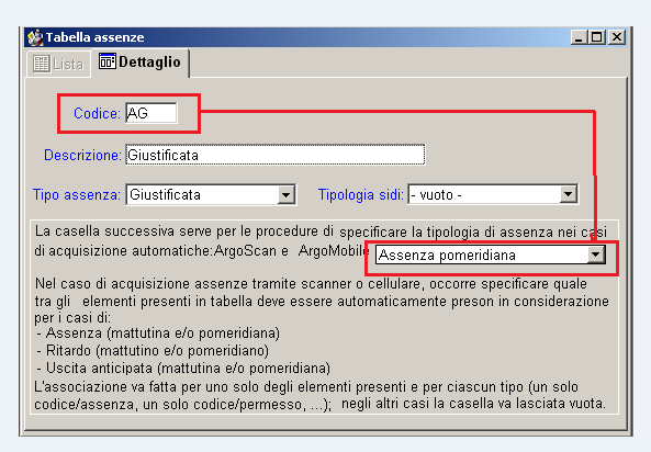 Al termine della raccolta delle assenze l'opzione Invia consente di aggiornare l'archivio delle assenze su Argo Alunni; la funzione restituisce l'esito dell'aggiornamento.