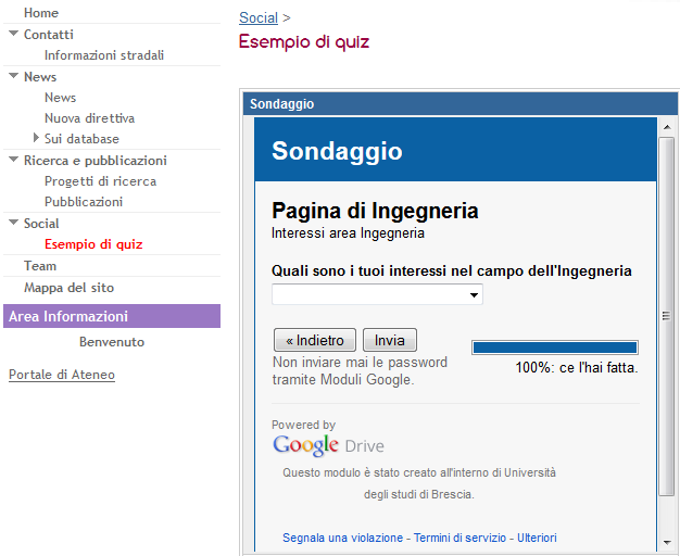 Ed ecco come si presenta sulla pagina: Figura