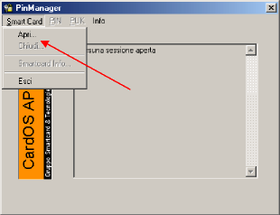 Capitolo 4 Smart card di tipo 1401.. Gestione delle nuove smart card U na volta installata l utility CardOS API versione 2.