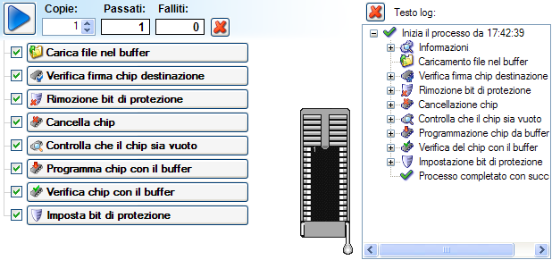 Batronix Manuale utente di Prog-Express 15 CONTROLLO DEL PROCESSO Il controllo del processo è simile per tutti i modi di programmazione ed è descritto in questo capitolo.