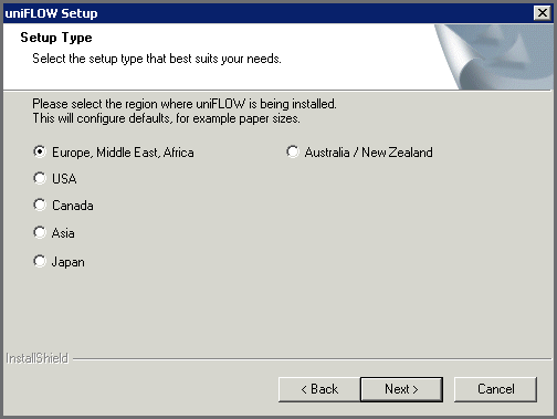 di uniflow e di SQL 2005 Express Edition (installazione standard) 5 L'installazione di base del software uniflow generalmente non richiede l'intervento dell'utente. Eseguire l'applicazione Mom.