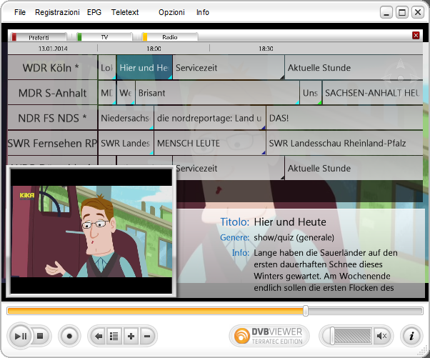 Manuale DVBViewer TERRATEC Edition 5.