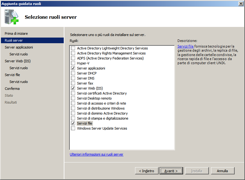 Le schermate illustrate in questo manuale di istruzioni sono relative ai requisiti di sistema di Microsoft Windows Server 2008 R2.