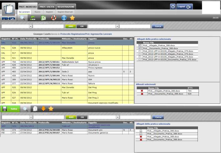 DOCUMENTI: spostamento e copia tra fascicoli Attraverso un comando apposito è possibile