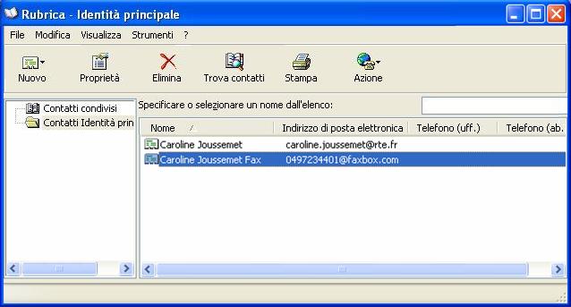 di fax del destinatario nel campo A, con l ausilio di una delle sintassi seguenti: - Sintassi classica: numero@faxbox.com (es: 0497234401@faxbox.com).