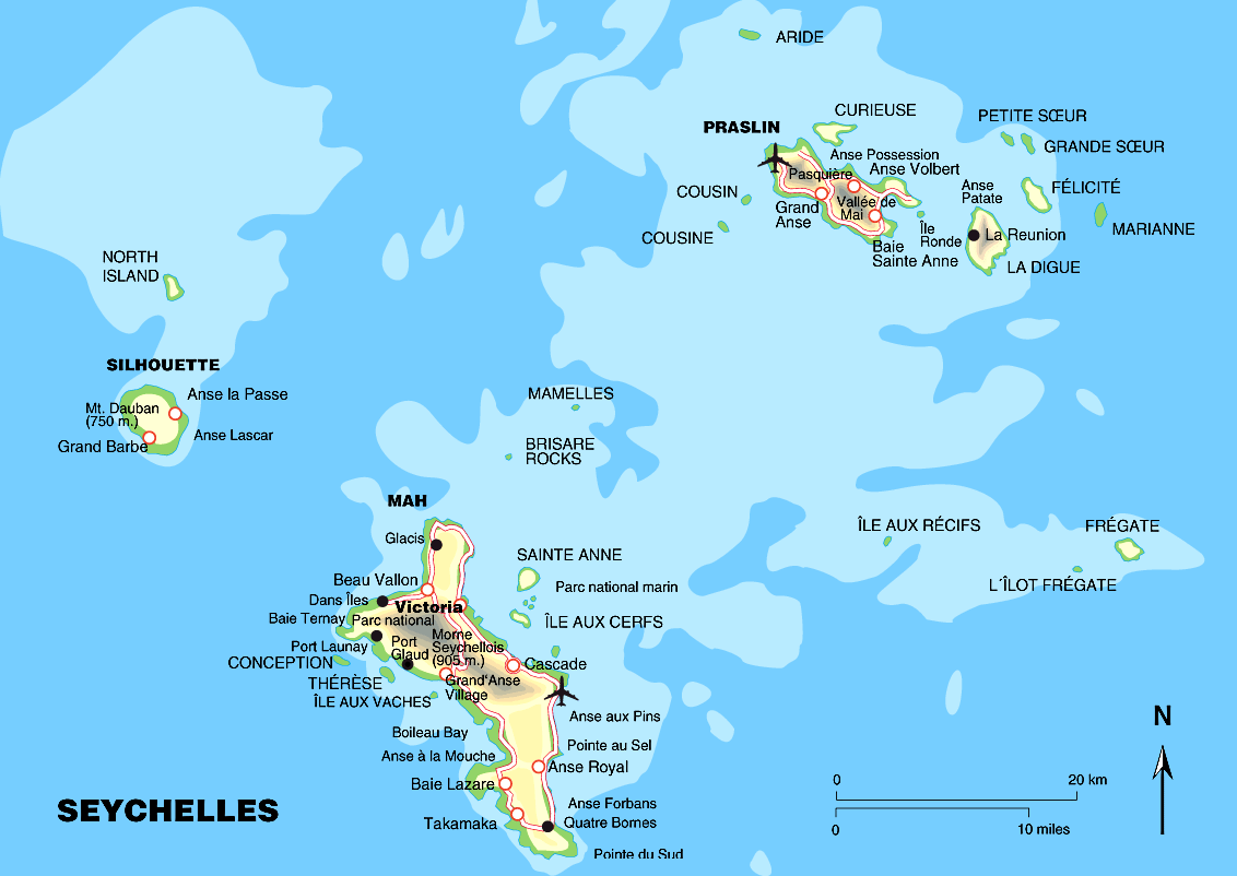 Anche per Seychelles la stagione meno umida corrisponde alla nostra estate.