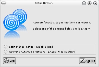 Fig.23 - Finestra di configurazione di cartelle condivise Network Manager E' una funzione che consente l'avvio del gestore di rete.