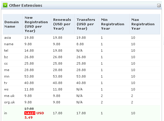 Costo di un dominio A titolo informativo si riportano i costi di vari domini della società eastitaly Fonte Eastitaly @ 2009