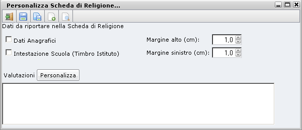 Il pulsante consente la gestione avanzata dei parametri del filtro; la gestione è identica a quella del filtro della Pagella, si faccia dunque riferimento ai paragrafi precedenti.