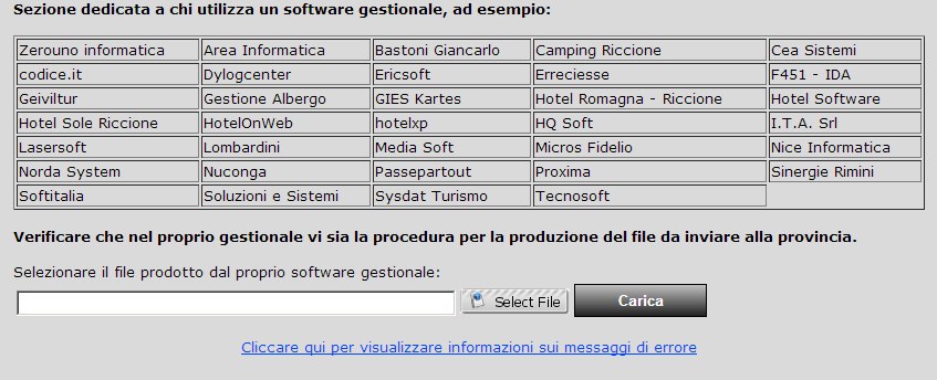 A cadenza giornaliera o nelle giornate nelle quali vengono registrati degli ospiti effettuare l export dal proprio gestionale.