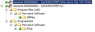 Writer misti supportati Ripristino: Per eseguire il ripristino di un database Pervasive SQL, procedere come segue: 1. Ripristinare i componenti del Writer e i file del database. 2.