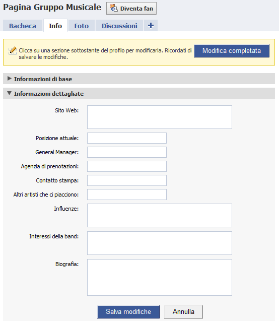 40 FacebookStrategy Modulo 1: Cosa c è da sapere Di seguito alcuni esempi sulle pagine del tipo personaggio pubblico, artista, gruppo musicale.