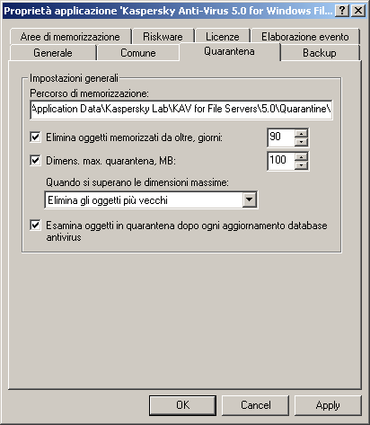 Gestione locale 65 Quando viene rilevato un oggetto sospetto, l'applicazione lo isola nella directory riservata alla quarantena, dove potrà essere riesaminato, eliminato o ripristinato.