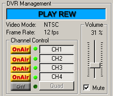 REW mode (riproduzione veloce indietro) Cliccare sul pulsante REW per riprodurre l immagine all indietro.