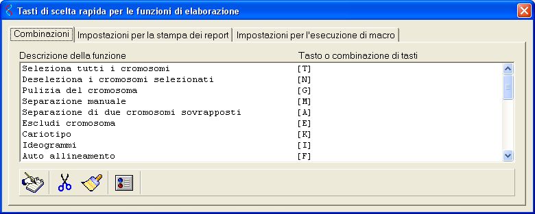 1 Associazione di funzioni a tastiera Come associare una funzione ad un tasto della tastiera Se questa finestra viene aperta durante la fase di elaborazione, è