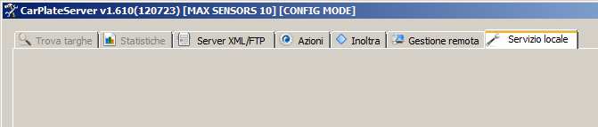 CAPITOLO 1 - PRIMO UTILIZZO DI CARPLATE SERVER PRIMO UTILIZZO 1.3.1 Attivazione del sevizio Aprire la scheda Servizio locale (fig.1.2-a) ed aggiungere il servizio tra quelli di Windows cliccando sul tasto Register service.