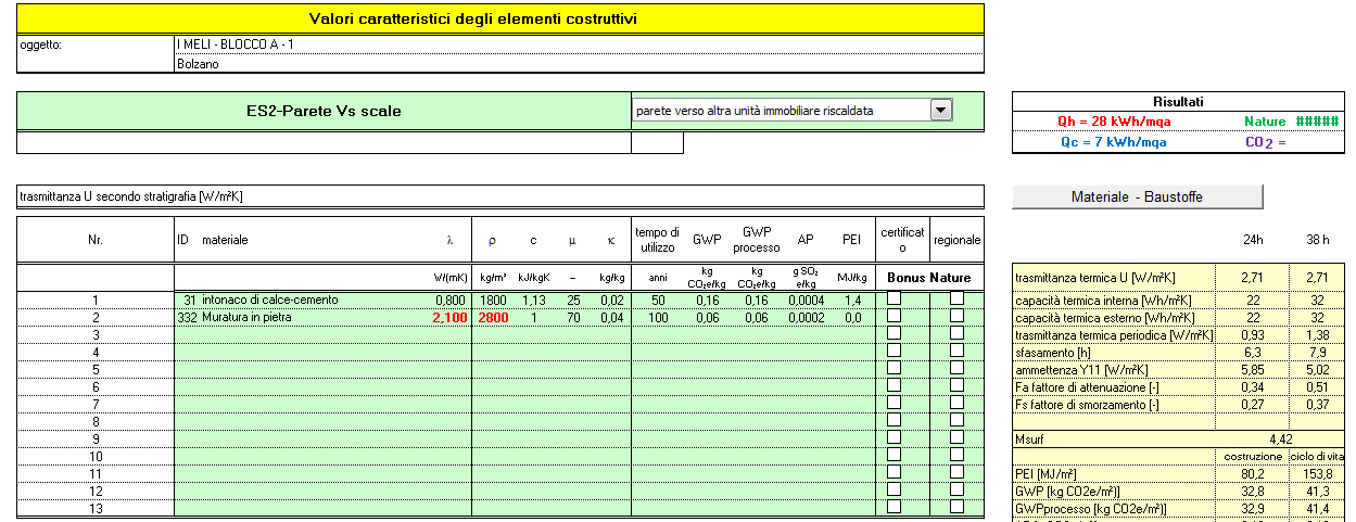 SOLUZIONE A PROBLEMI COMUNI 13. INSERIMENTO MATERIALI PERSONALE Per il funzionamento del calcolo è importante che i dati dei materiali inseriti nelle schede 1 30 siano completi.