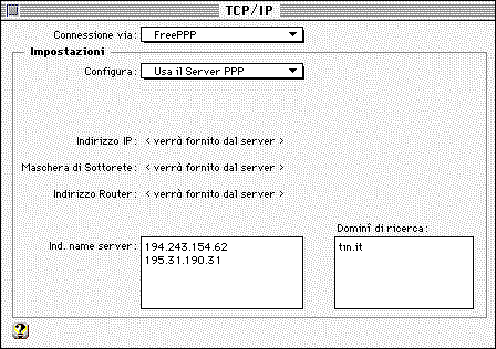 9. System 7.5: Tcp/Ip Se sul vostro Computer è installato Open Transport allora al posto del MacTCP troverete il TCP/IP.