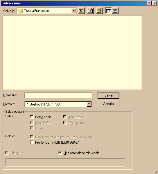 Introduzione In questo tutorial vengono descritti i vari formati di immagini utilizzabili da Photoshop 7.