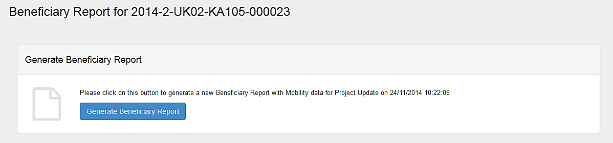 9. REPORTS L ultima sezione del Mobility Tool+ fornisce una funzione per redigere i report come beneficiario.
