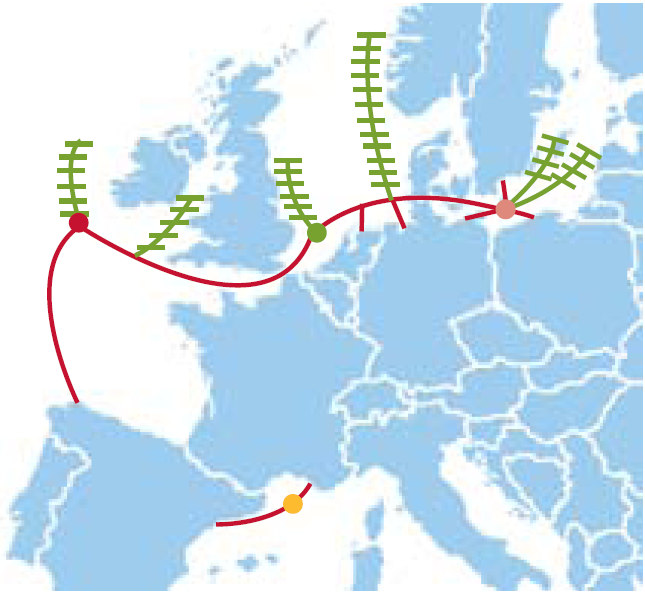 1.5.1) LA RETE MULTITERMINALE OFF-SHORE (fig.