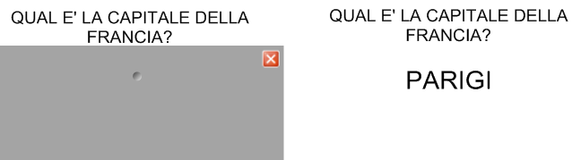 Cancella e rivela Un altro modo per svelare le informazioni è usare lo strumento Cancella. 1. Digitare la domanda e la risposta.