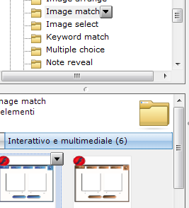 IMAGE MATCH ASSOCIARE PAROLE E IMMAGINI Trasciniamo l elemento nell area di lavoro e clicchiamo su Edit